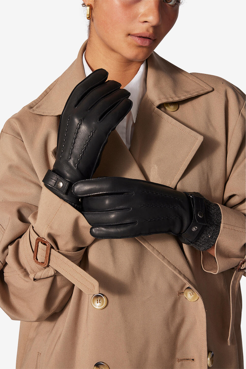 Carla handsker - sort